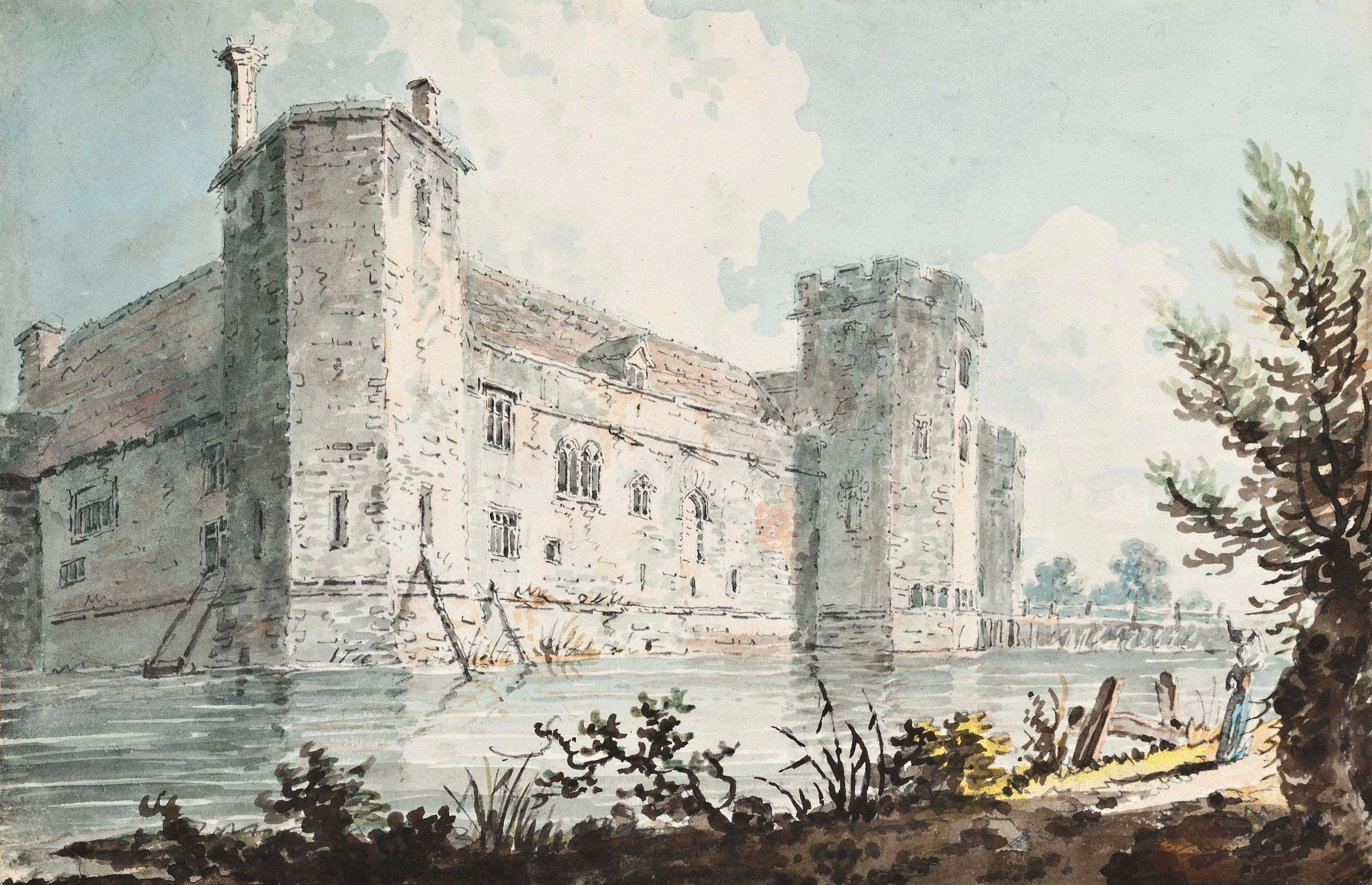 Wingfield Castle, Suffolk — Edward Dayes, View of Wingfield Castle, Wingfield, Suffolk , 1791