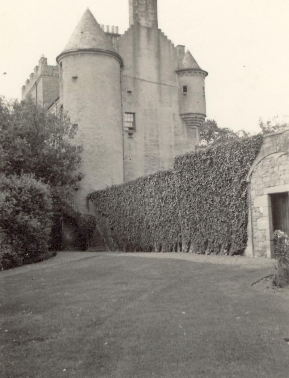 Nisbet House, the Scottish Borders — East End of Nisbet House, Berwickshire. Photographed by Robert Chancellor Nesbitt 1935-6, and contributed by his great grandson, Mark Nesbit