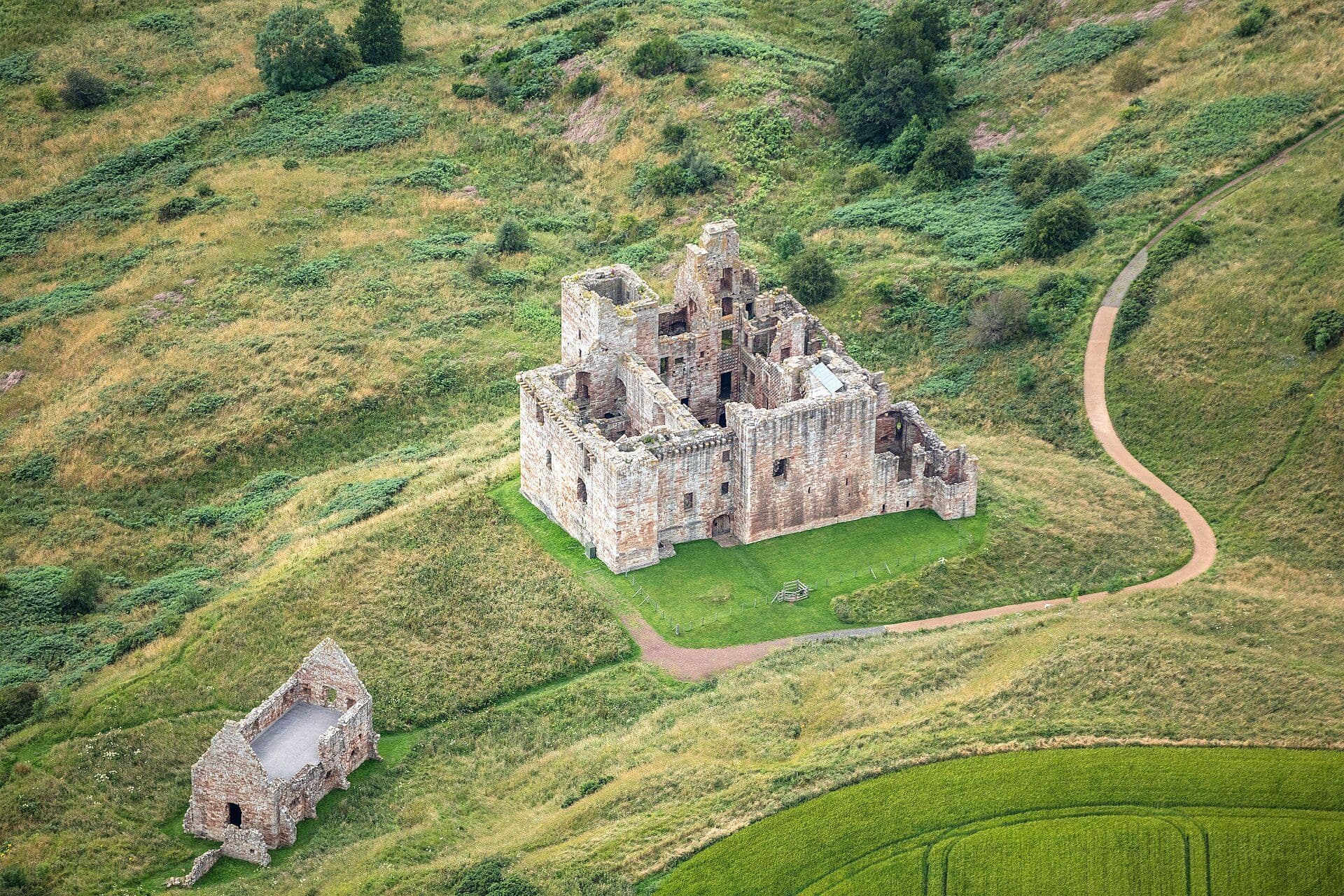 Crichton Castle, Midlothian — This is a photo of listed building number