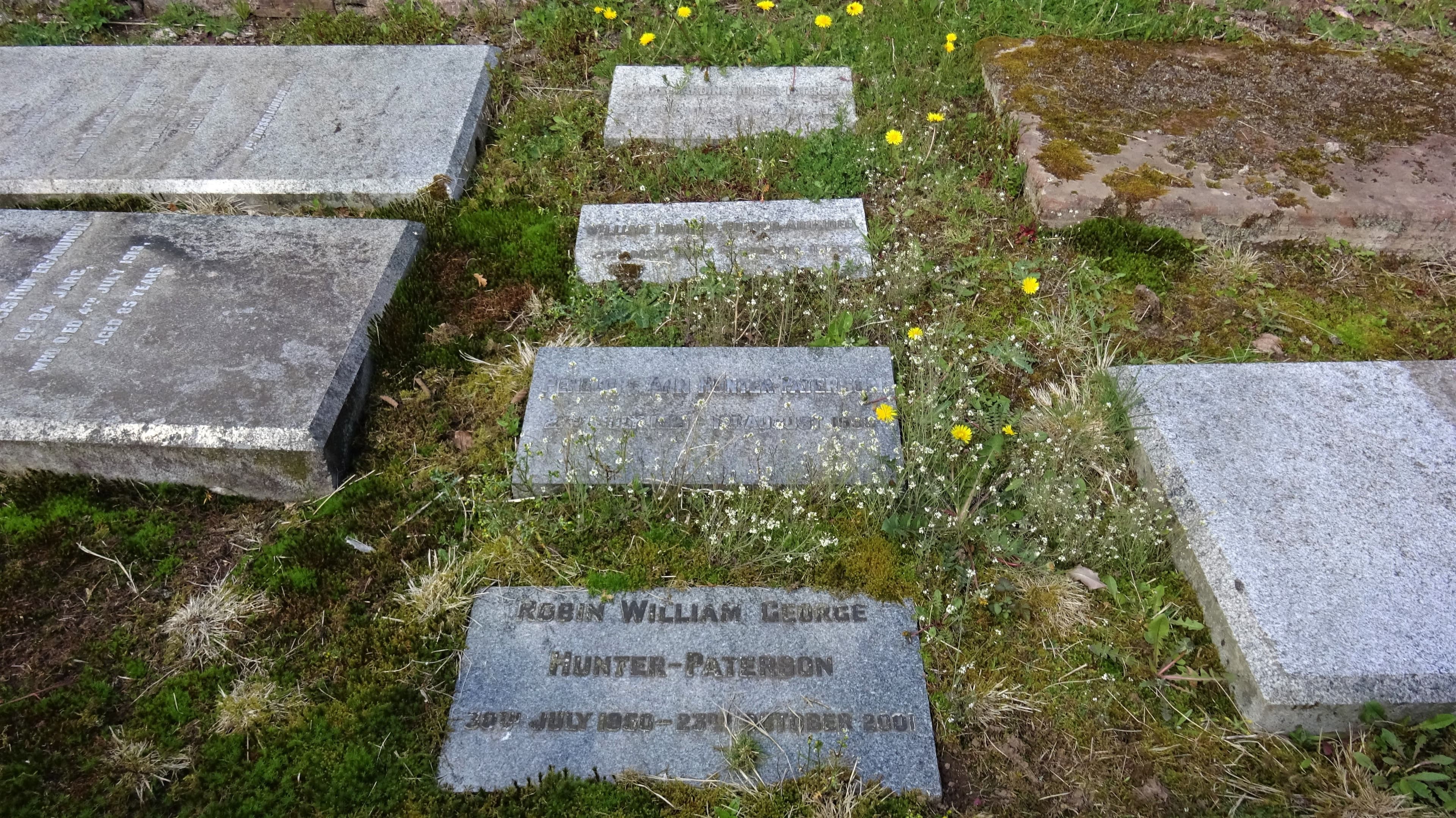 Hunter-Patterson of Barjarg House lair. Keir Mill Churchyard, Nithsdale.