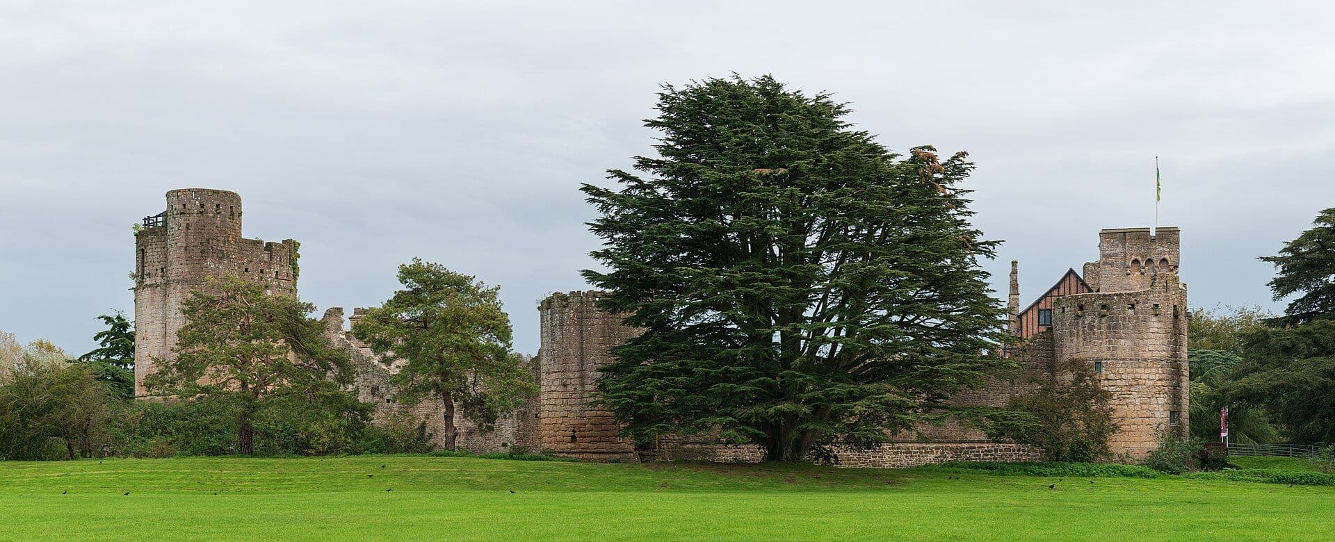 Caldicot Castle, Monmouthshire — Ruins of the western facade of Caldicot Castle.