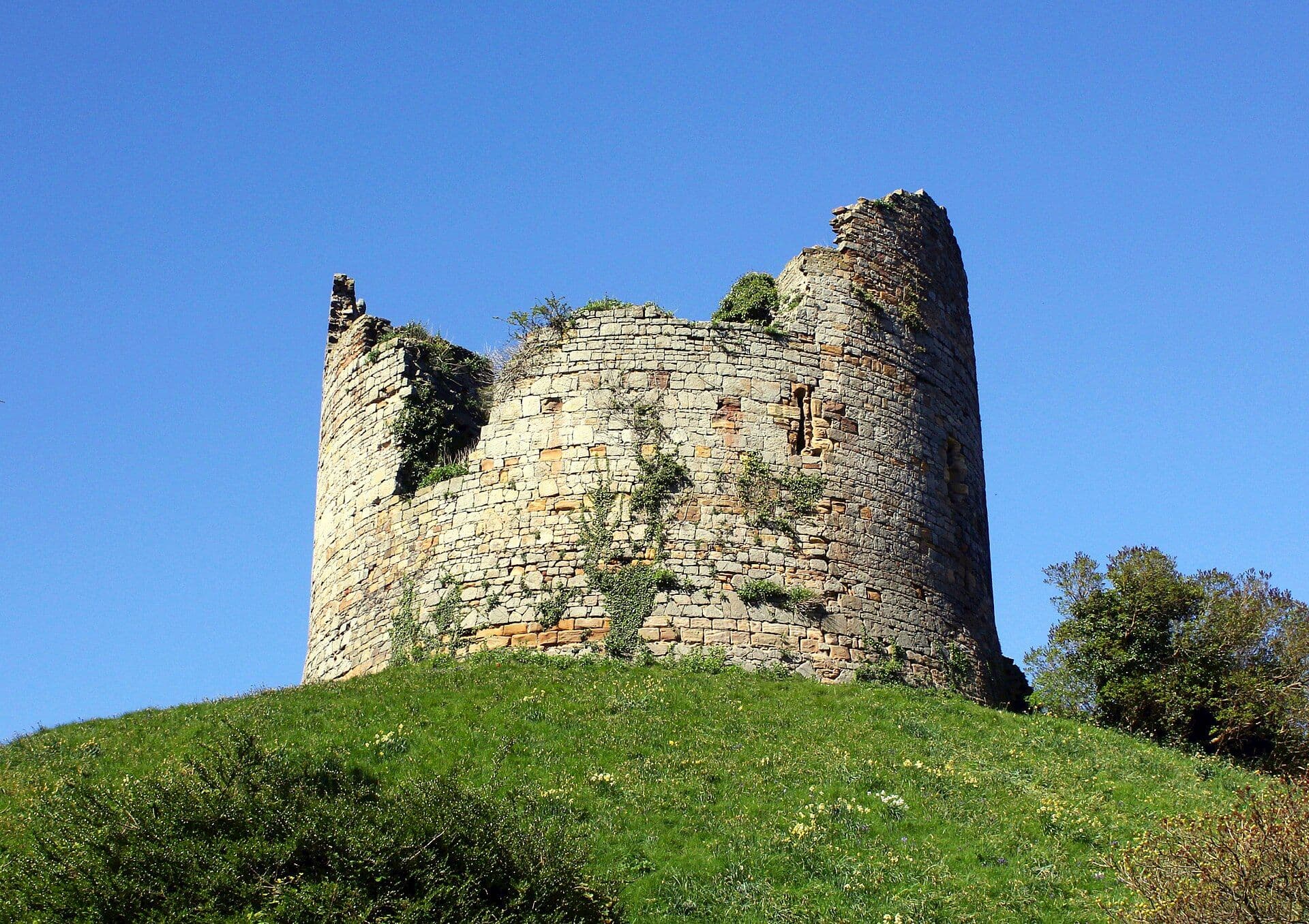 Hawarden Castle, Flintshire — The Keep of Hawarden Old Castle