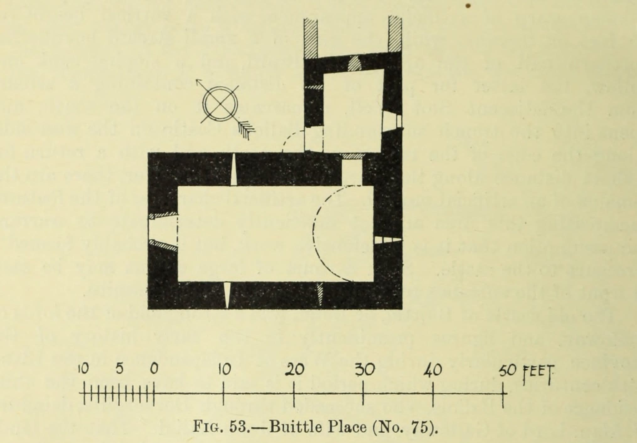 Buittle Place, Dumfries and Galloway — Figure from: Fifth Report and Inventory of Monuments and Constructions in Galloway. Volume 2 County of the Stewardry of Kirkcudbright