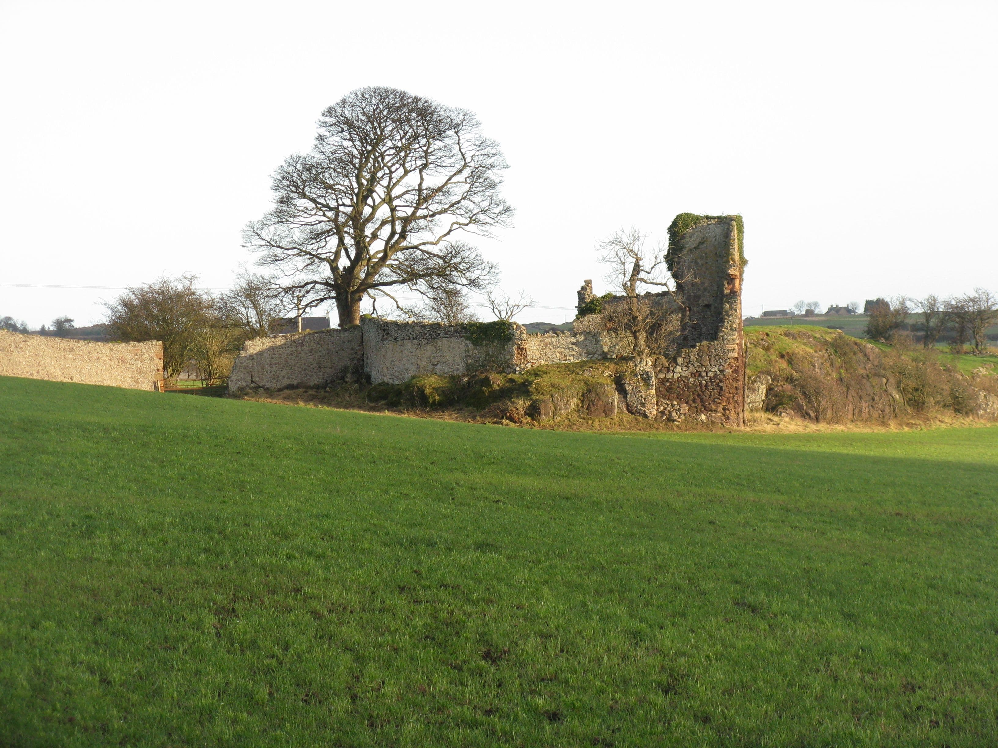 Waughton Castle, East Lothian — Remains of Waughton Castle
