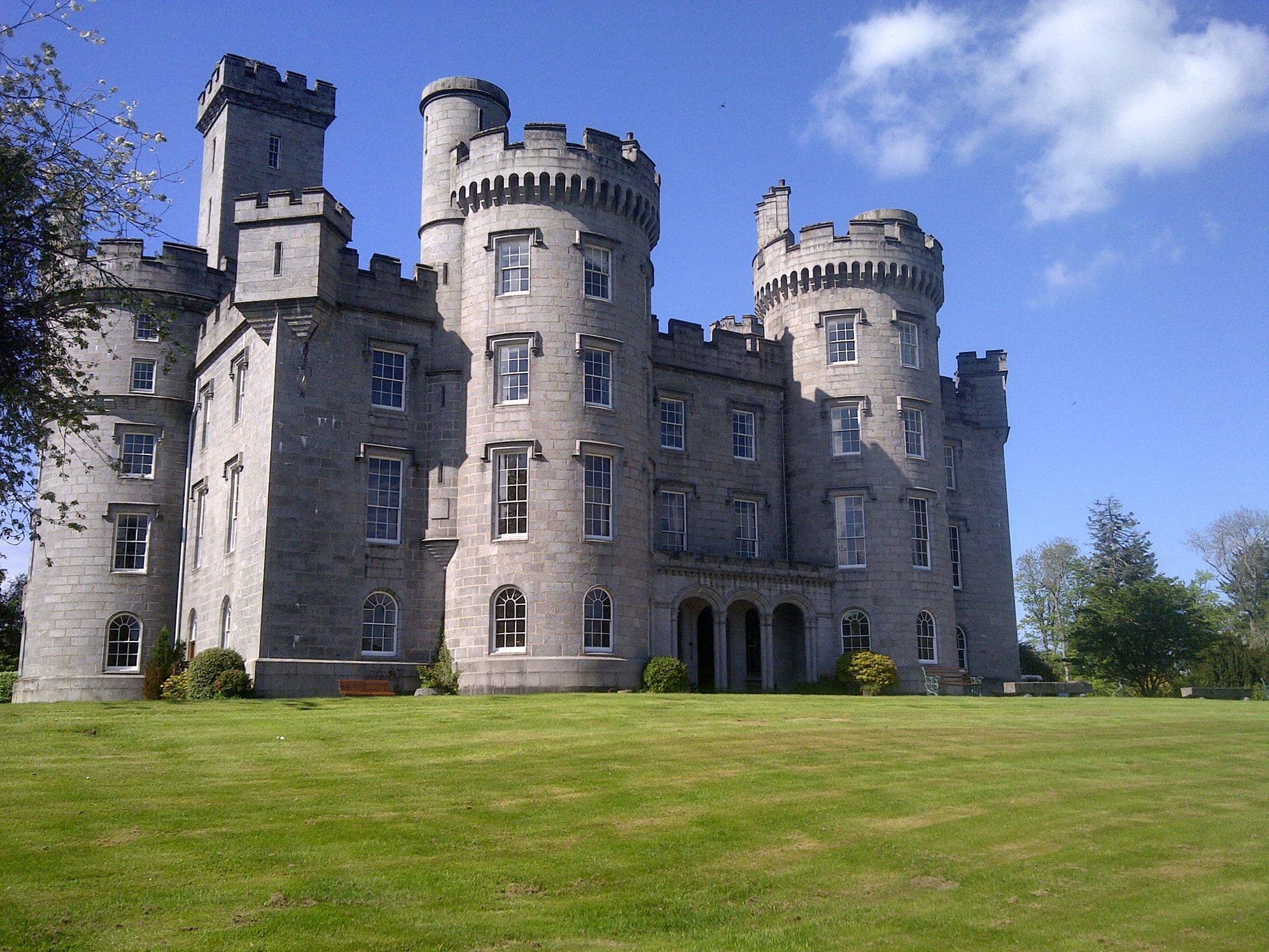 Cluny Castle, Aberdeenshire — Face view of Cluny Castle showing the West Wing