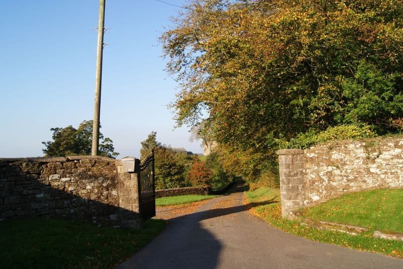 Hayton Castle, Cumberland — Gates to Hayton Castle, Cumbria