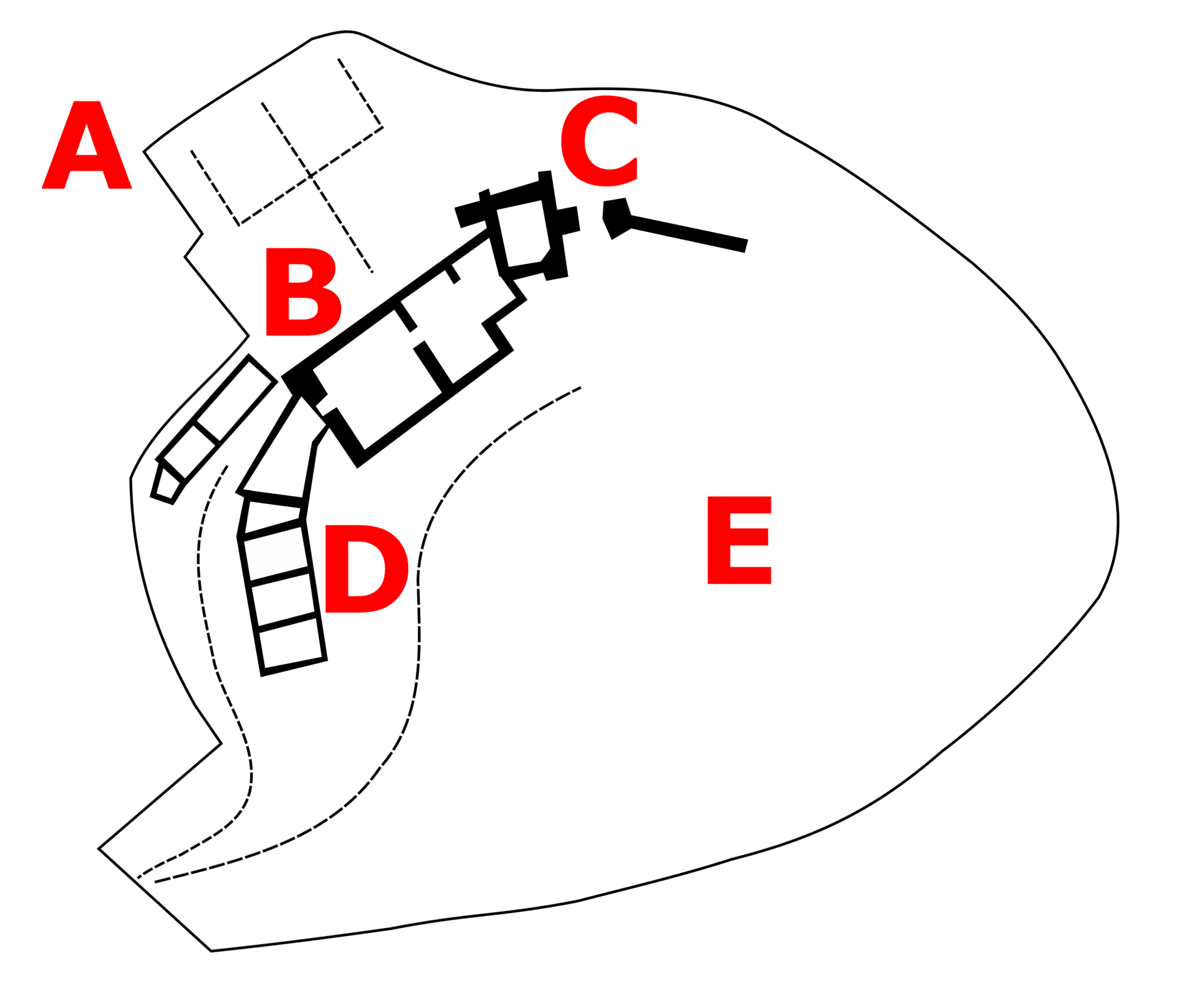 Hay Castle, Powys — Plan of Hay Castle