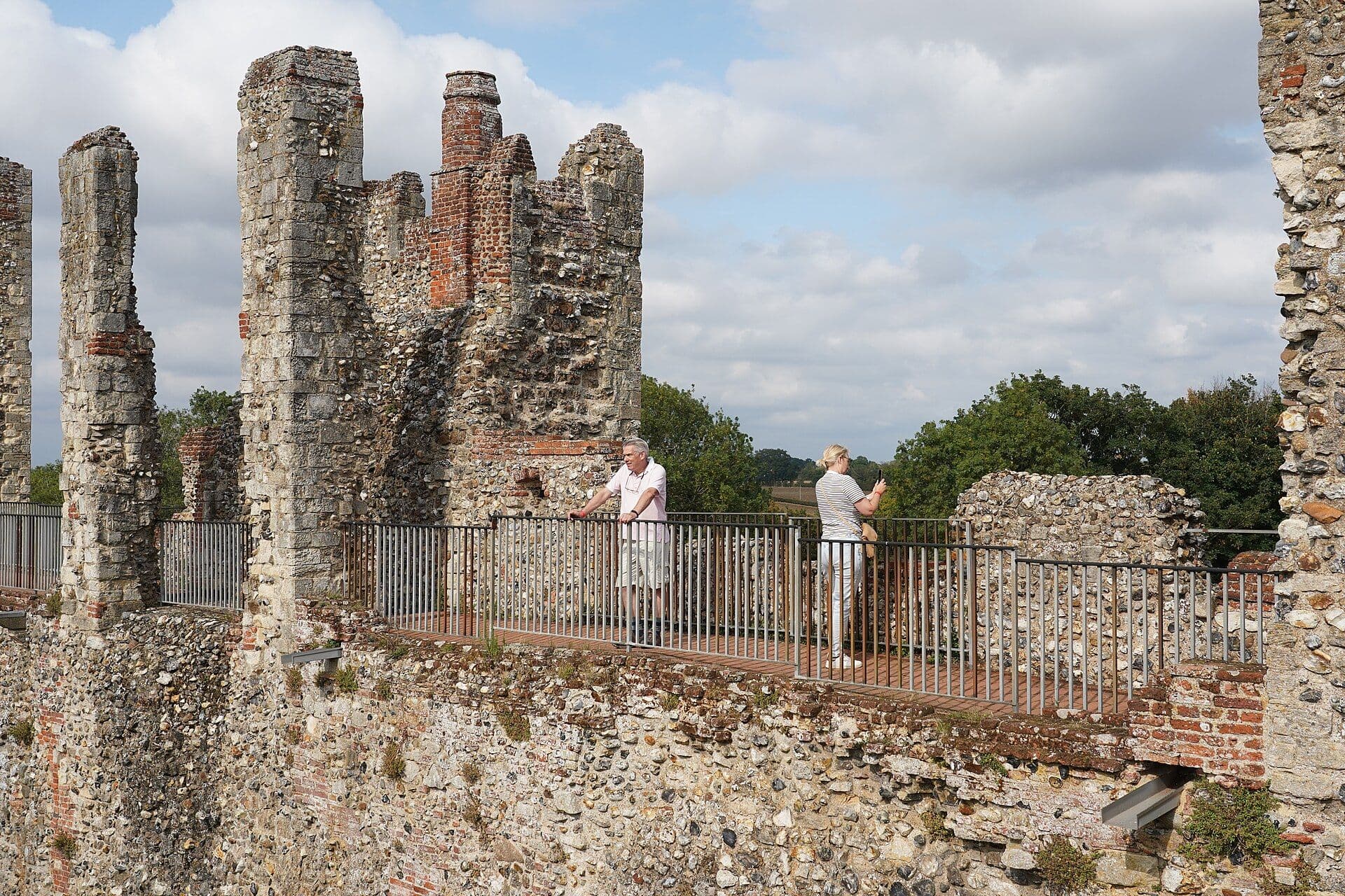 Framlingham Castle, Suffolk — Constructed by Roger Bigod, the Earl of Norfolk, Grade 1 listed Framlingham was unusual for the time in having no central keep, but instead