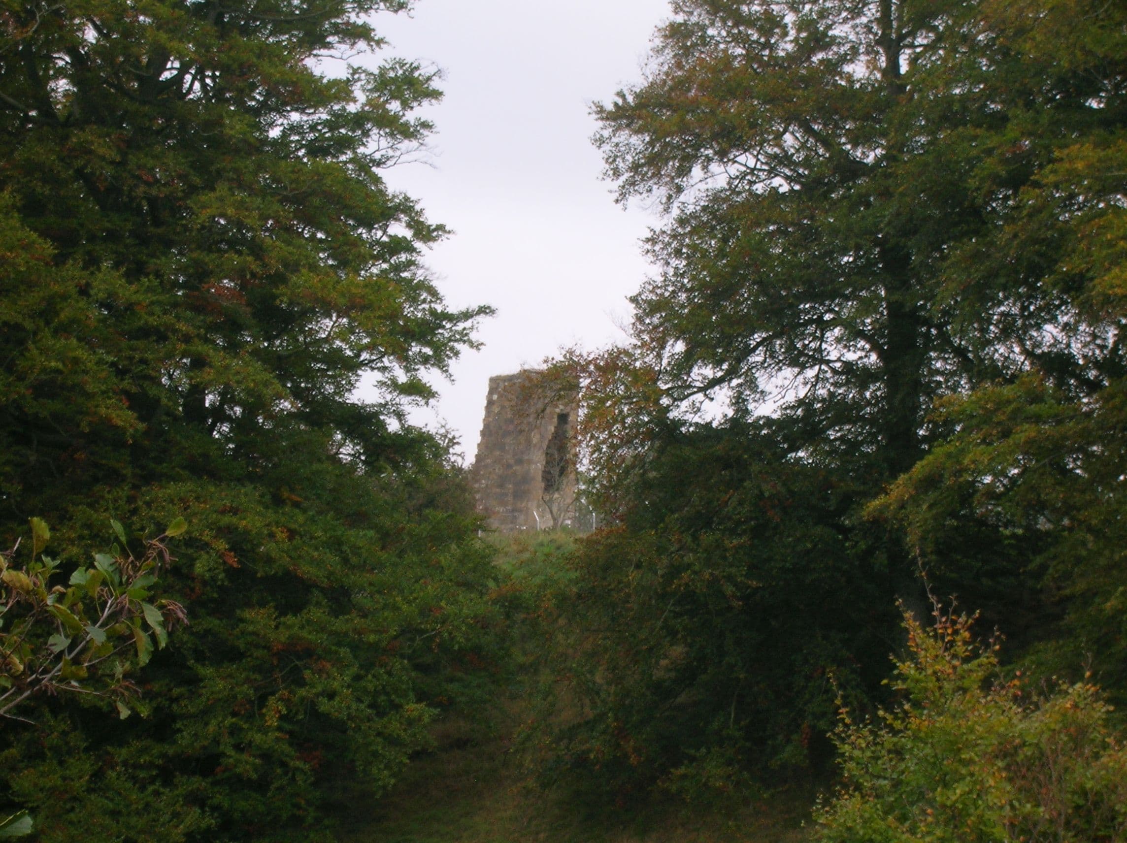 Terringzean Castle, East Ayrshire, East Ayrshire — A view of the ruins of Terringzean Castle from the bypass, Cumnock, East Ayrshire, Scotland