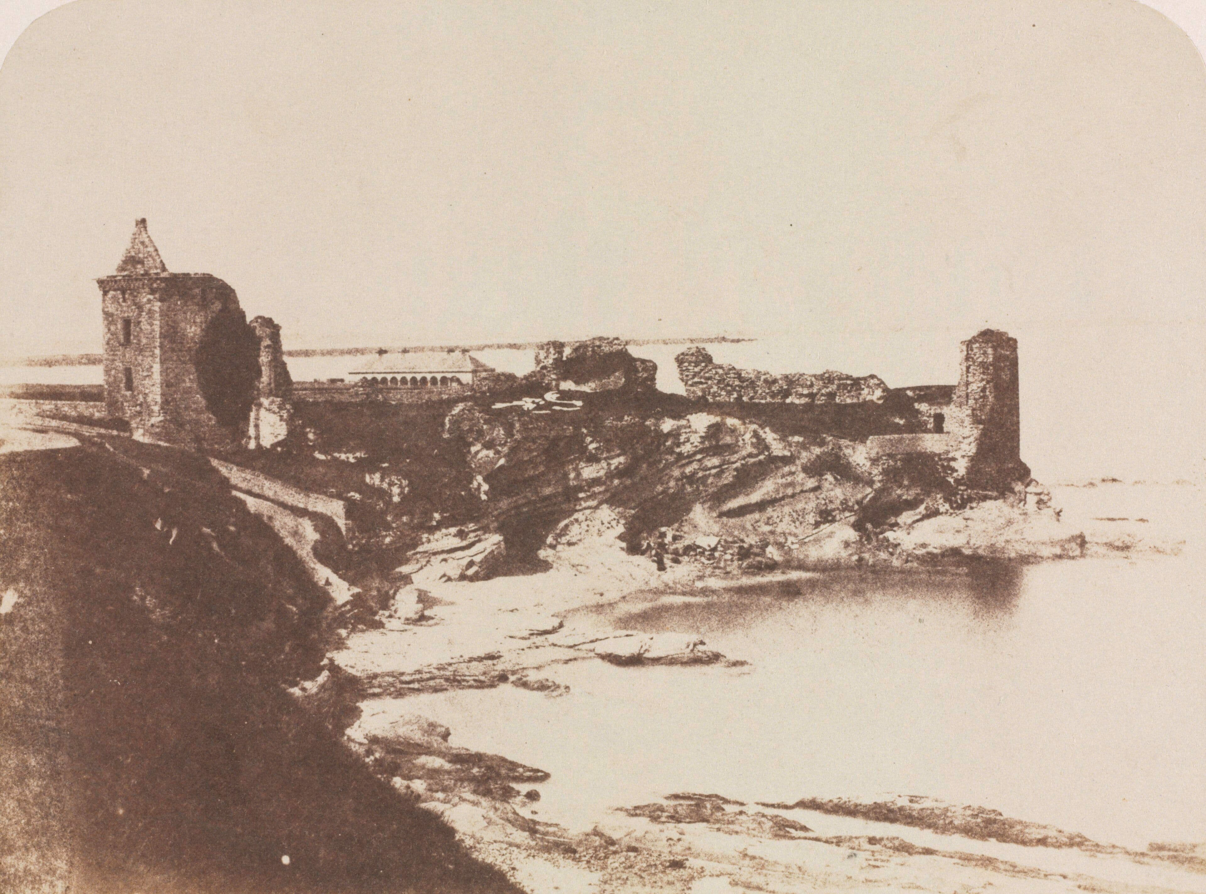 St Andrews Castle, Fife — This photograph is from a body of work created in 1846 by the pioneering Scottish photographers David Octavius Hill and Robert Adamson. Thei