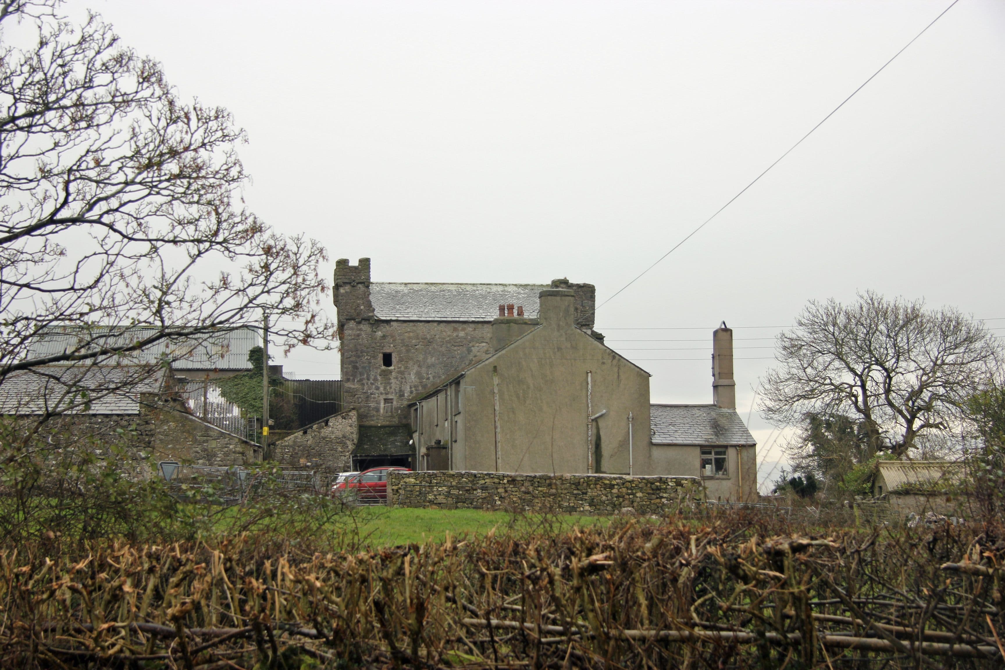 Wraysholme Tower, Westmorland and Furness — Photograph of Wraysholme Tower Farm near Allithwaite, Cumbria, England