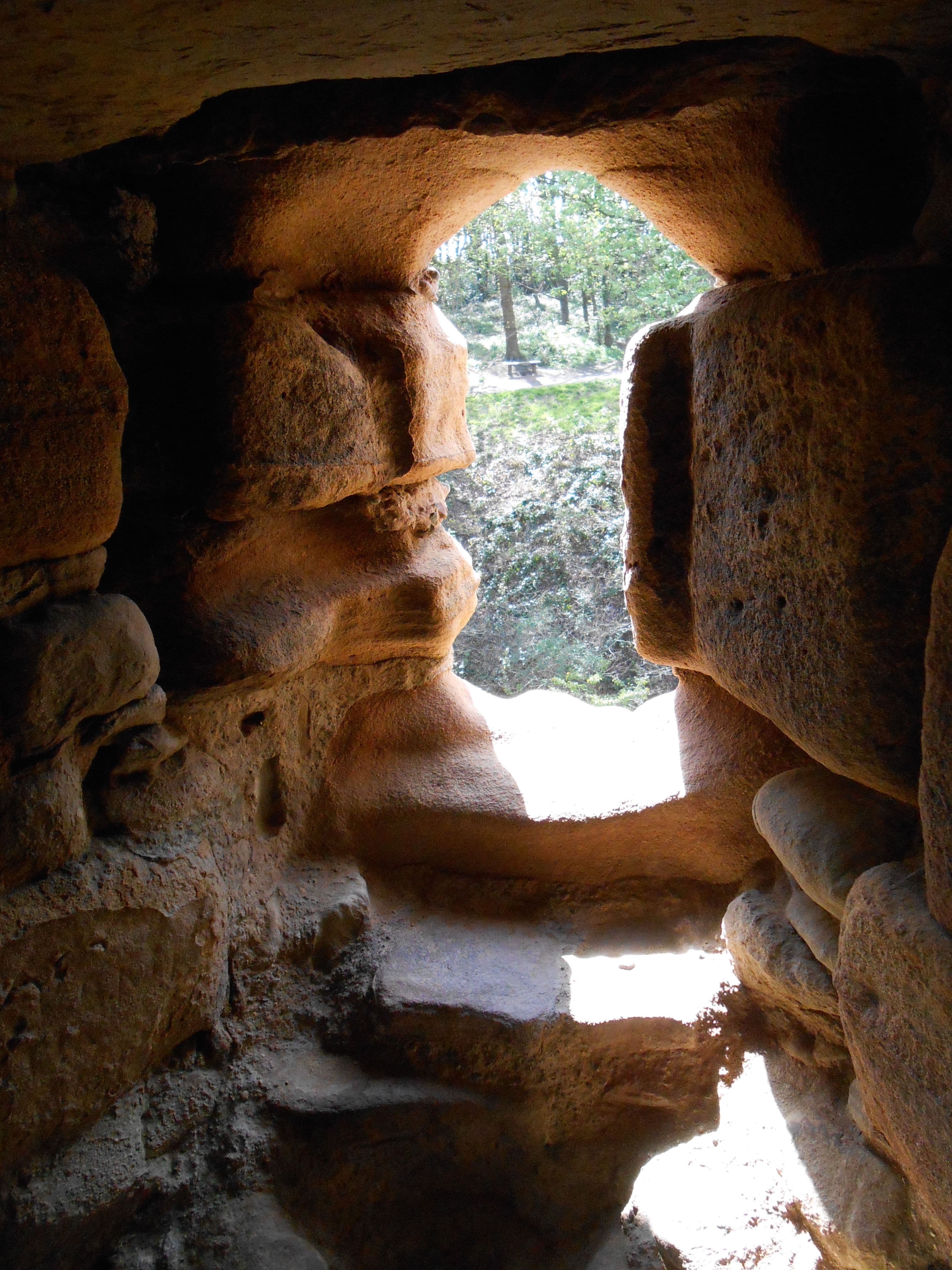 Ewloe Castle, Flintshire — Looking out from inside Ewloe Castle, Flintshire, Wales.