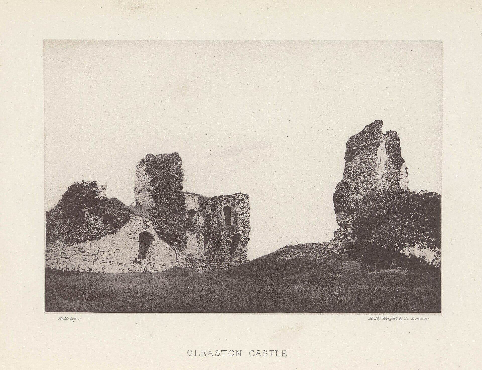 Gleaston Castle, Westmorland and Furness — Photograph of Gleaston Castle between roughly 1870 and 1880