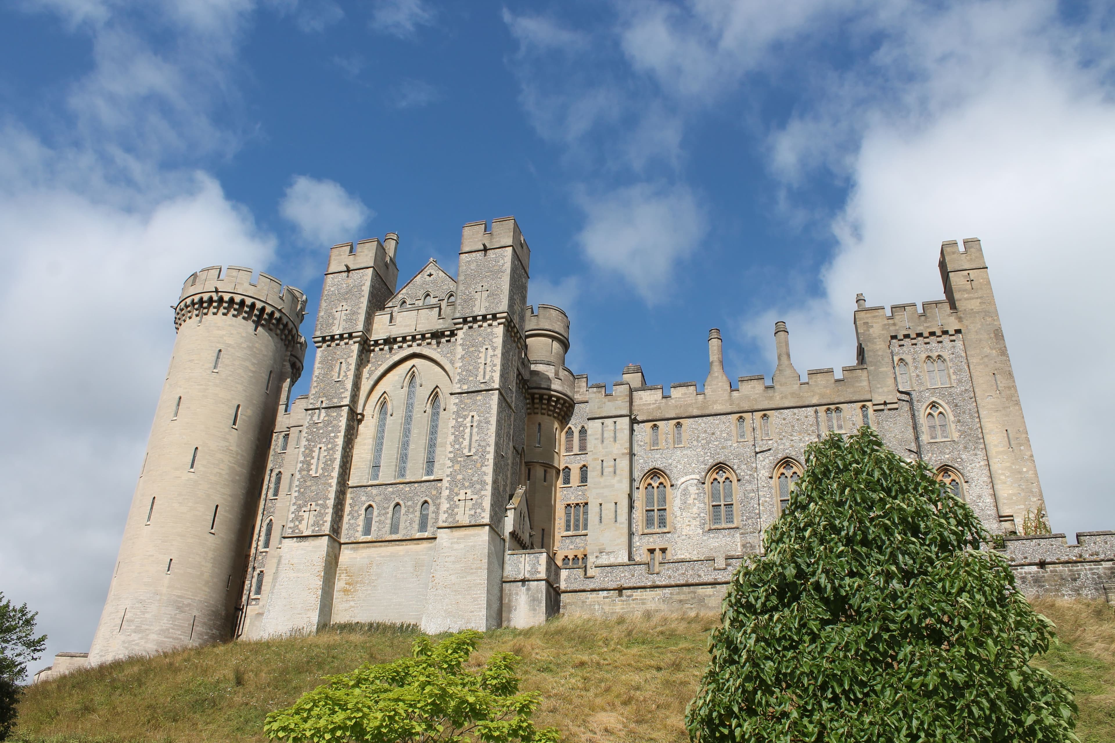View of Arundel Castle from the front entrance