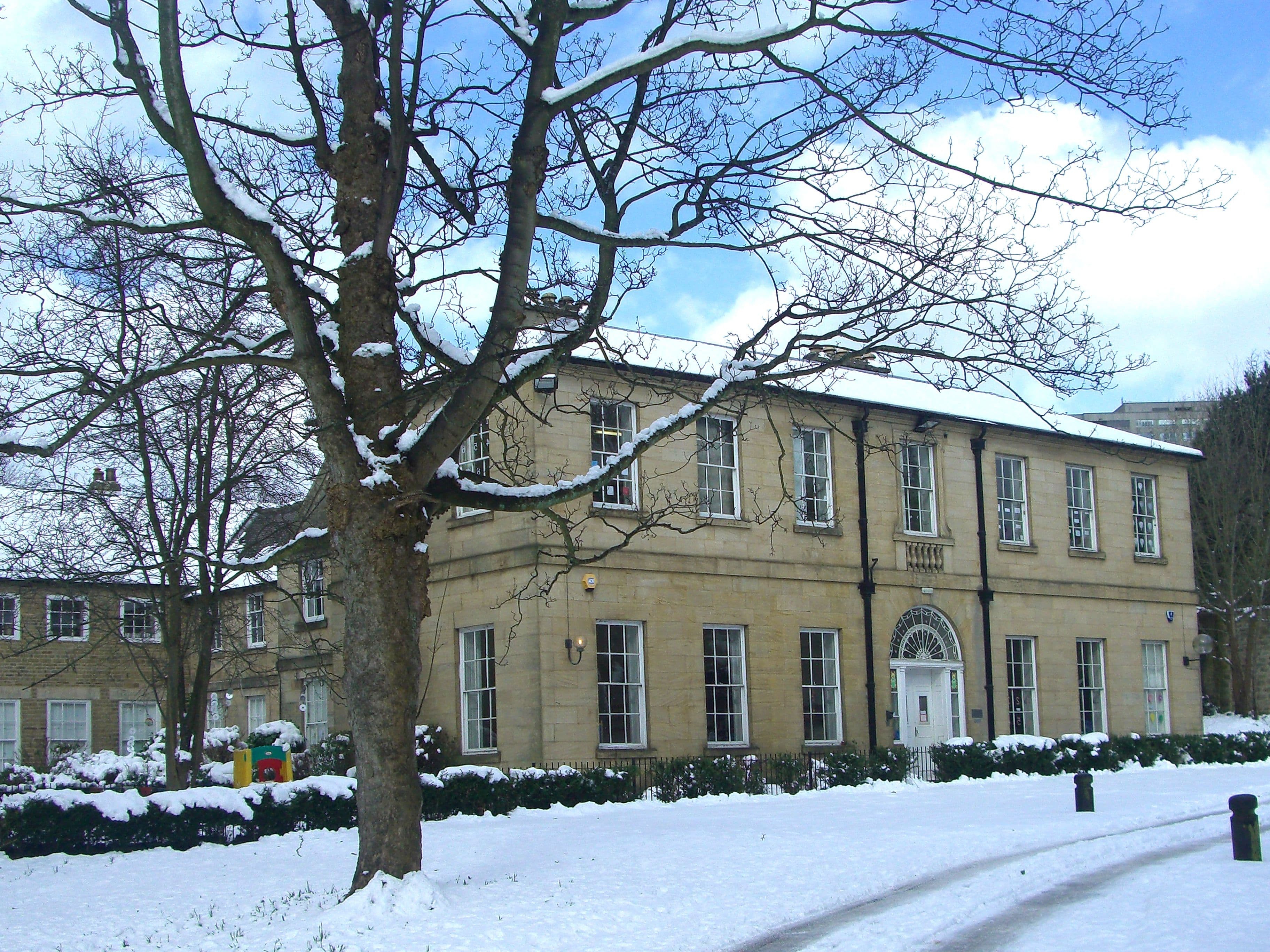 Broom Hall, a Grade II* listed building in Sheffield, England, dating originally from the 16th century.