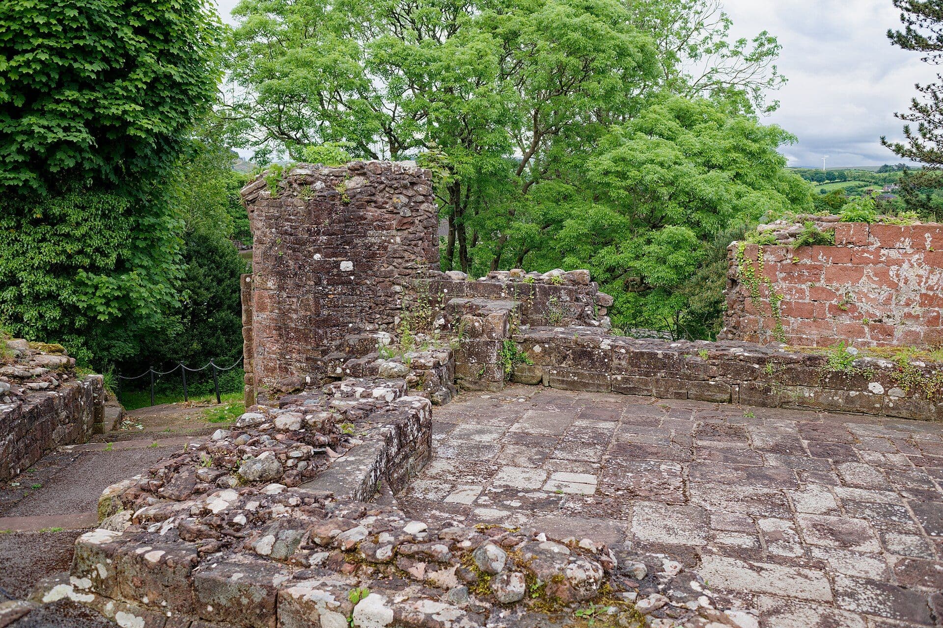 Egremont Castle, Cumberland — Egremont: Egremont Castle, east range, seen from the West