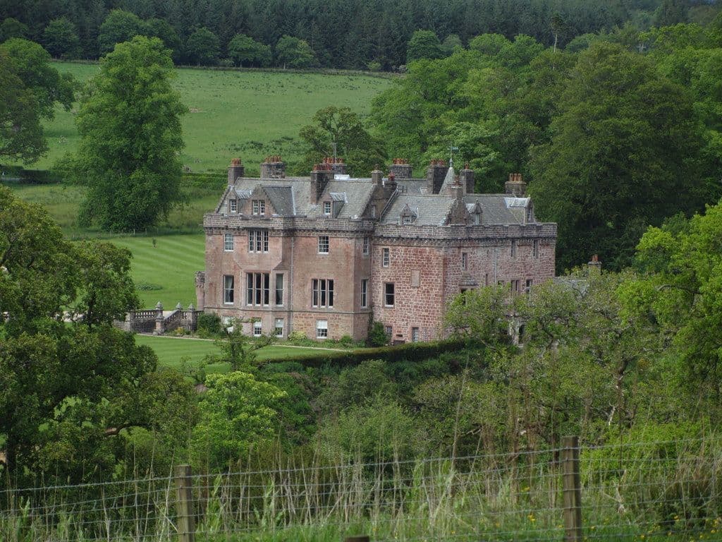 Sorn Castle, East Ayrshire — On River Ayr Way - View to Sorn Castle