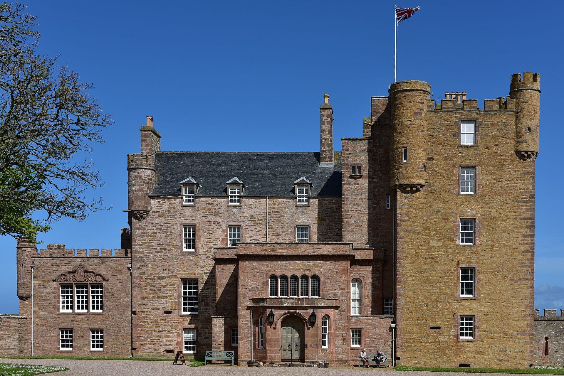 Castle of Mey, Highland — A castle on the northern coast of Scotland that was saved from ruin in the 1950s by the Queen Mother, who renovated it as a royal vacation h