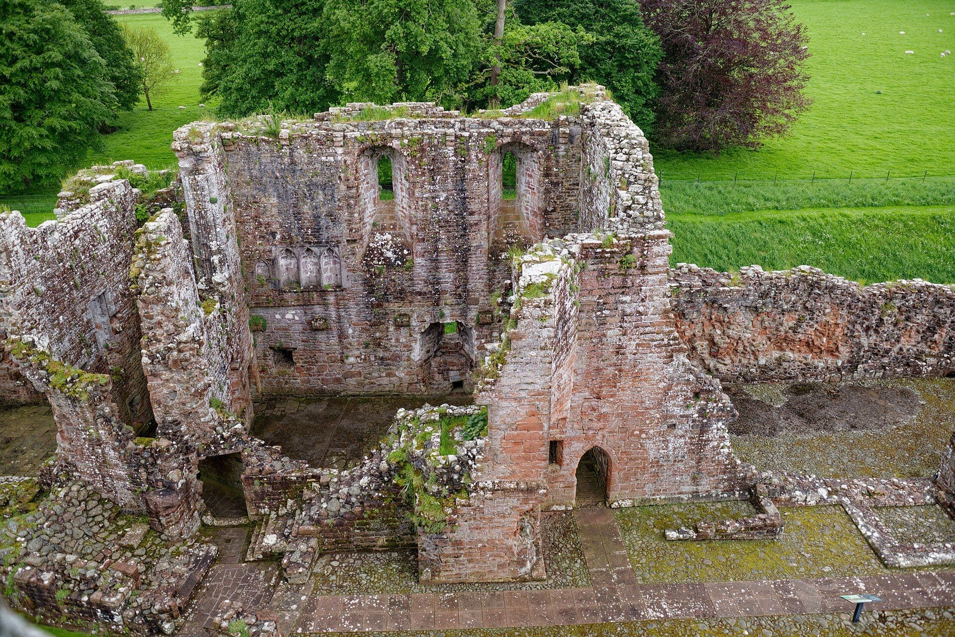 Brougham Hall, England — Brougham: Brougham Castle, chapel, seen from the Keep