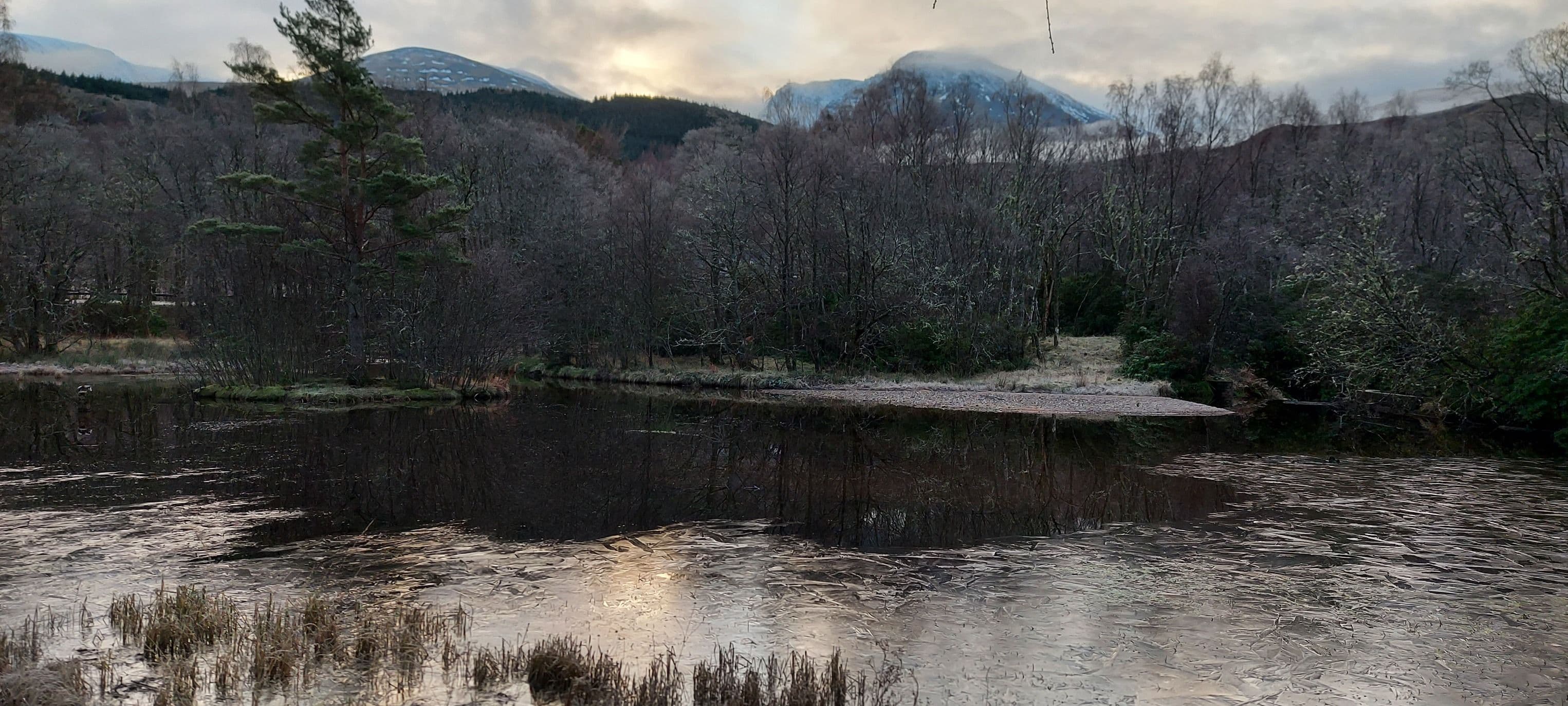 Inverlochy Castle, Highland — View over to Ben Nevis from Inverlochy Castle Hotel Driveway
