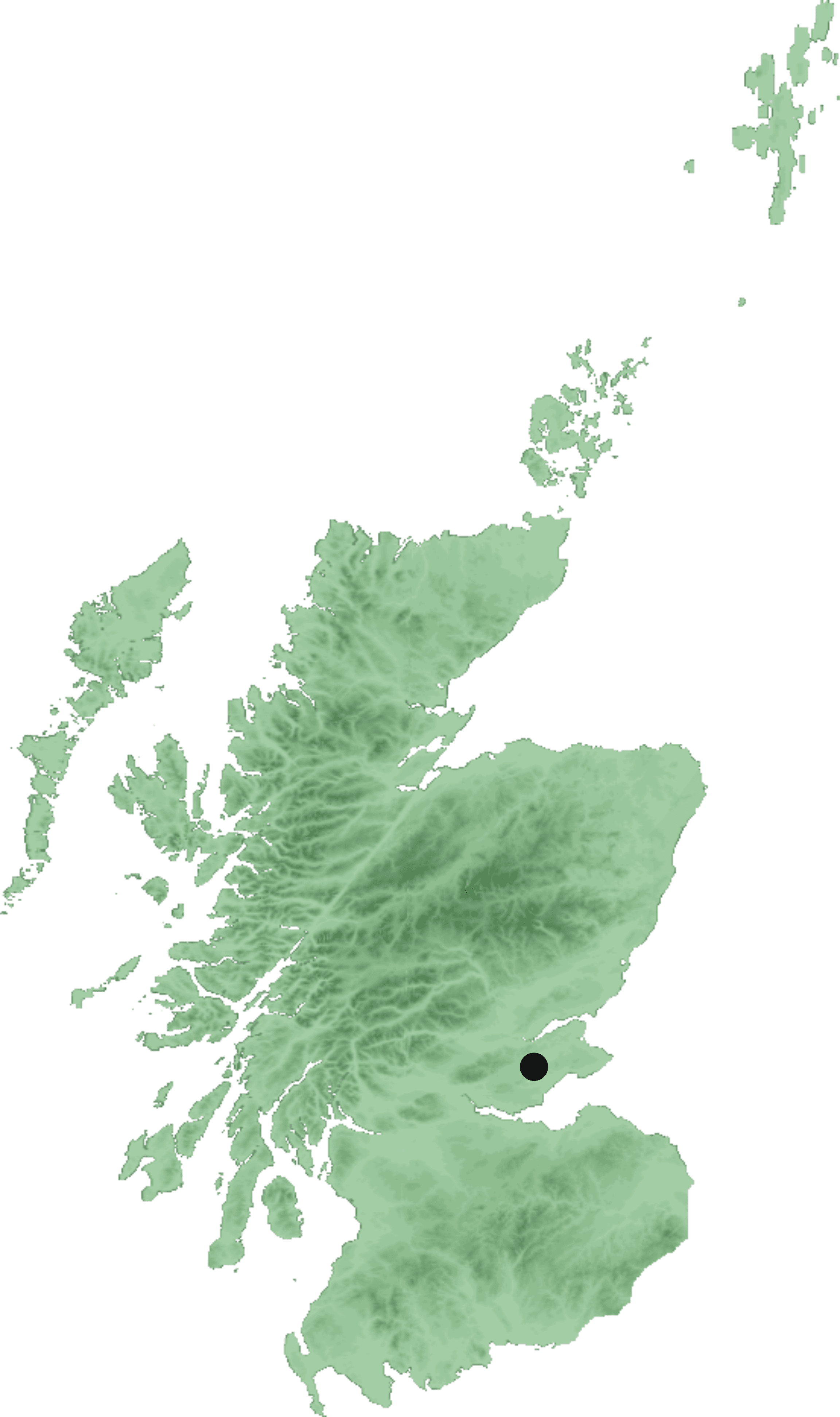 Location of Balgonie Castle, Scotland.