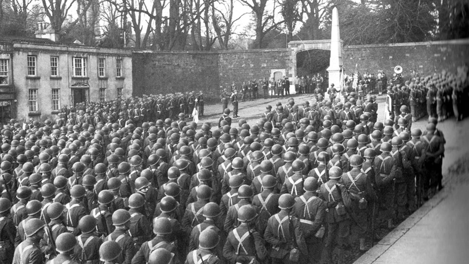 Tandragee Castle, or Tayto Castle., Northern Ireland — More than 1,500 soldiers from the US 6th Cavalry were stationed at Tandragee Castle, Bannvale House, and Gilford Castle. On November 11, 194