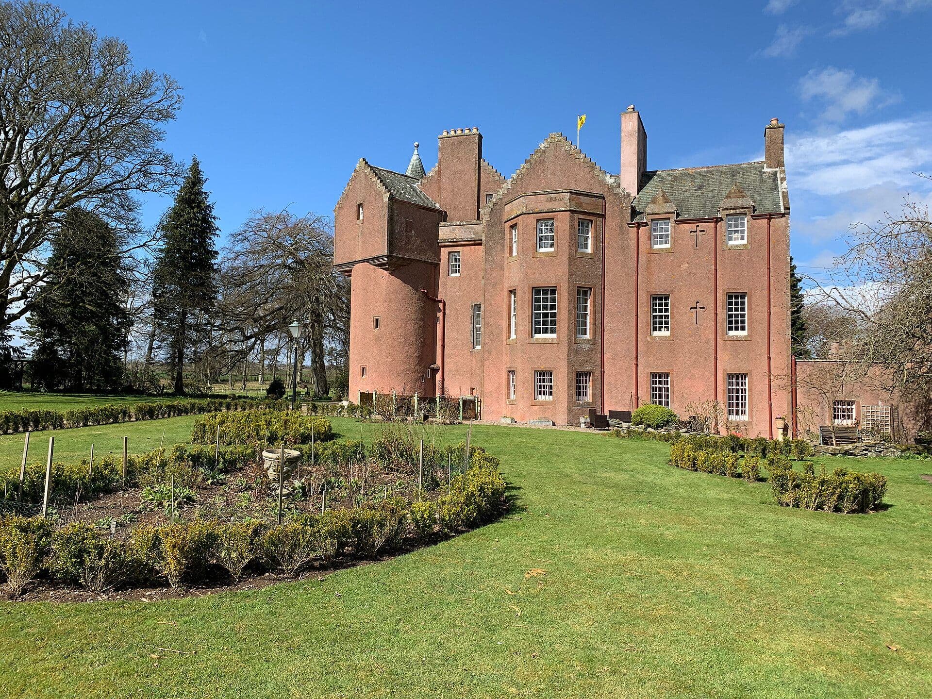 Colliston Castle, Angus — South face of Colliston Castle, April 2022